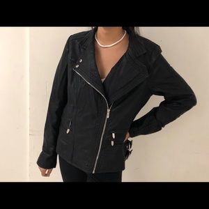 Ladies Black Biker Jacket